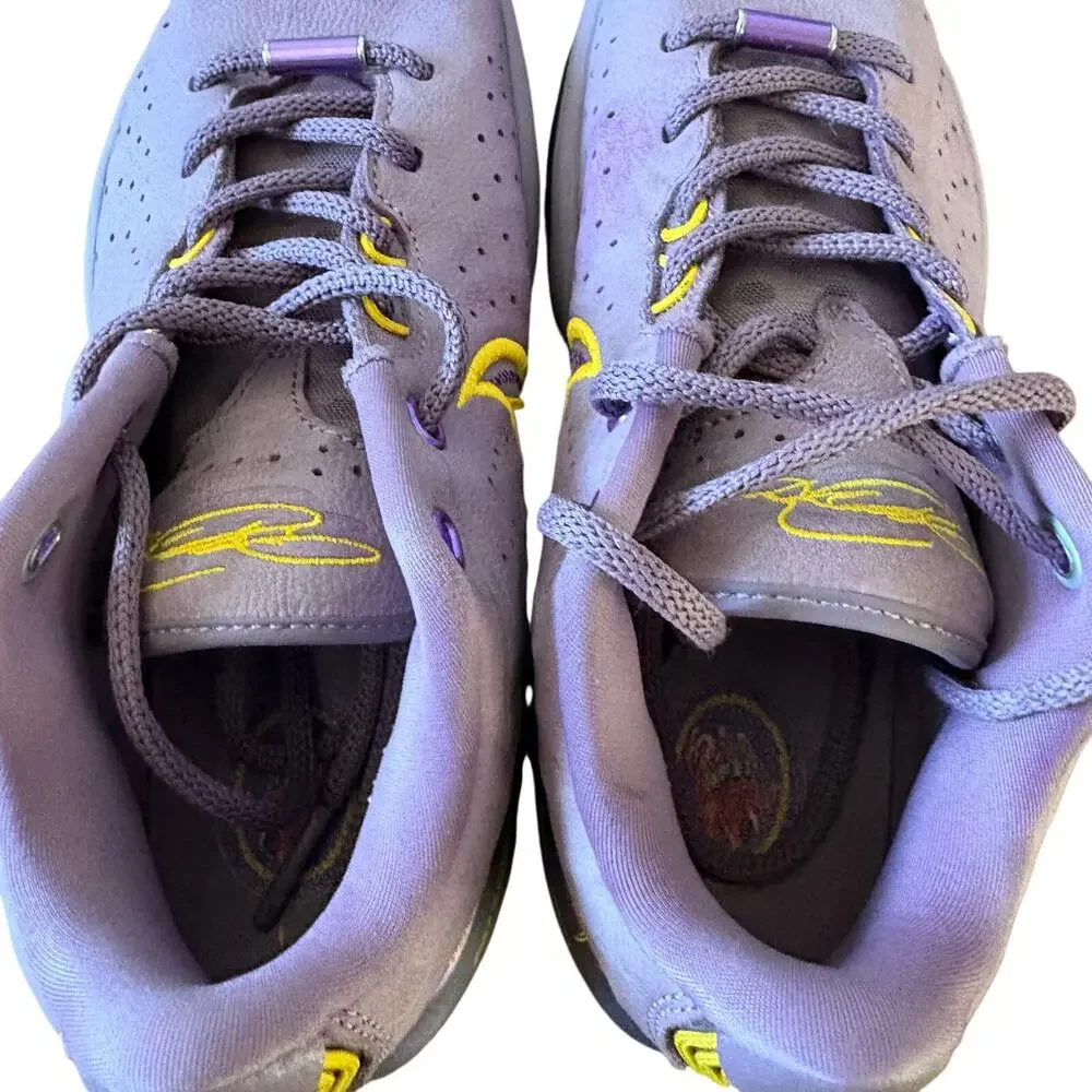 Youth Nike Lebron 21 GS Violet Gold Basketball Shoes Lakers FZ7189-500 sz 4.5Y